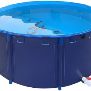 Above Ground Pond,PVC Fish Pond,Canvas Fish Pond Pool,Round Thickening Fish Pond Pool,Pool Above Ground with Durable Framed,for Fish Farming,Aquatic Products Breeding Pond 59 X31.5 in/356Gal