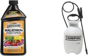 Spectracide 32 oz Malathion Insect Spray & Chapin 1-Gallon Pump Sprayer for Gardens