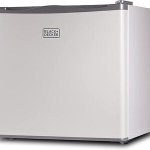 BLACK+DECKER 1.2 Cu. Ft. Compact Upright Freezer, Mini Deep Freeze with Full-Width Wire Shelf