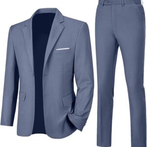 Mens 2 Piece Slim Fit Suit
