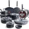 Ultimate Hard Anodized Nonstick Pots and Pans Set 17 Piece