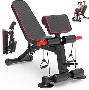 Adjustable Weight Bench - Utility workout Benches for Exercise,