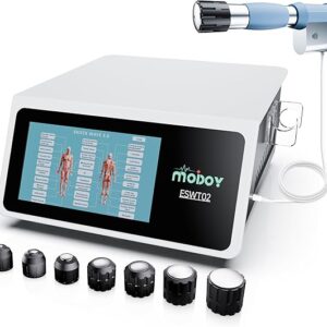 2026 MODOY Shockwave Therapy Machine for Joint/Muscle Pain Relief, FSA/HSA Eligible Shockwave Therapy, Non-Invasive Extracorporeal ESWT Shock Wave Therapy Device, Ideal for Home & Clinical Use(White)