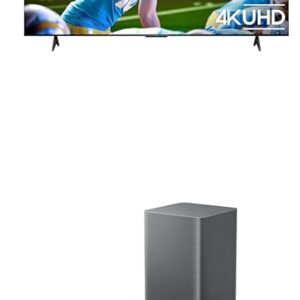 TCL 75-Inch Class S5 UHD 4K LED Smart TV with Fire TV (75S551F, 2024 Model) S55H S Class 2.1 Channel Sound Bar with Dolby Atmos